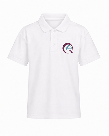 Qatar Academy White Polo Shirt