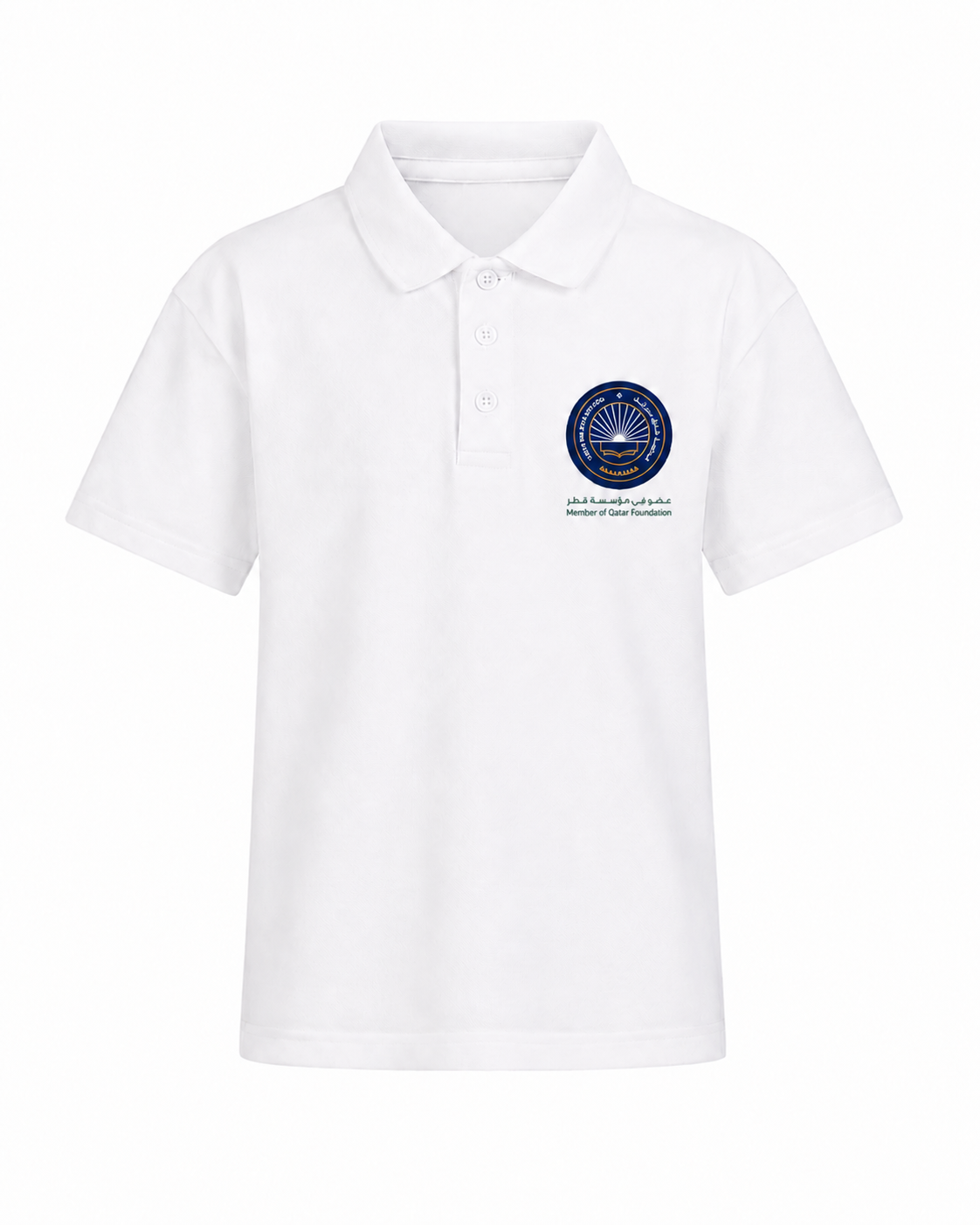 Qatar Academy White Polo Shirt