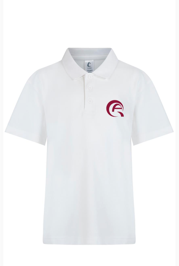 Qatar Academy White Polo Shirt